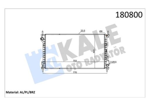 Motor Su Radyatoru Connect 1.8tdcı 03 06 Ya Da 09 13 Klımalı - 8T168005BA-1365996