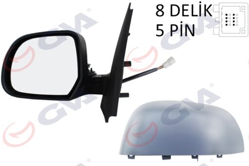 Dış Dikiz Aynası Sol Dokker-lodgy 12 Elektrikli Isıtmalı Astarlı Konveks 5 Fiş Vm-6803ehpl - 963025005R