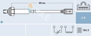 Oksıjen Sensor Ota4n E5f1 Volvo S40 1.6 1.8 2.0 99 04 V40 1.6 1.8 2.0 99 04 343mm - 30630130
