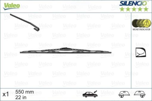 Sılecek Supurgesı On Sag 550mm Mercedes C-class W203 S203 Cl203 Swf - A2038200145-A2038202145