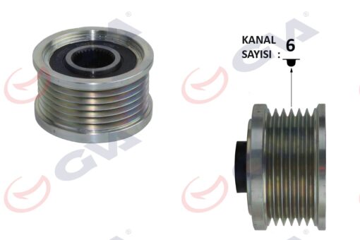 Alternatör Kasnağı Doblo-lınea 10- /bravo 07- 1.6 Mjt 6 Kanal - 77363948-77364725