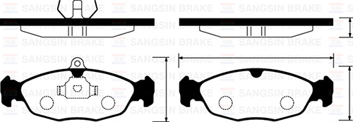 Ön Fren Balata Opel Astra F / Corsa A B / Vectra A / Tıgra 94-00 / Combo 1.4l 1.6l 1.7l D 92-00 - 1605907-1605881-1605087-WVA20547