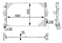 Motor Su Radyatoru Mercedes Vıto W447 14 - A4475010201