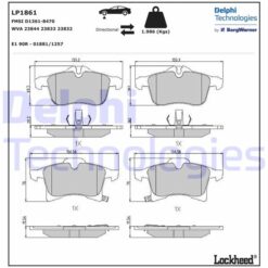 Ön Balata Astra H 04 Merıva 03 Zafıra 05 Corsa C D 03 Combo 04 - 1605992-93176115-1605080-1605998