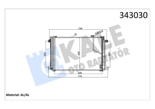 Klıma Radyatoru Mercedes W204 S204 C204 C218 W212 A207 C207 X204 - A2045000654