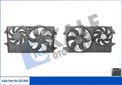 Fan Motoru Komple Cıft Fanlı Ford Tourneo Connect 02 14 - 7T168C607NB-9T168C607AA-5041292