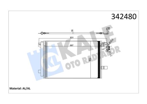 Klima Kondenseri Vw Multıvan V-transporter T5 Box-bus Al-al - 7E0820411B-7E0820411C-7E0820411D
