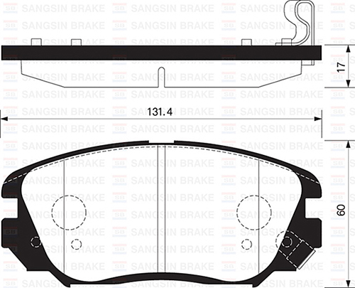 Ön Fren Balata Opel Insıgnıa A 08-17 / Chevrolet Malıbu 12- / Saab 9.5 10-12 - 95514525-1605185-22959105-1605236