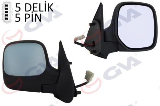 Dış Dikiz Aynası Sağ Berlıngo-partner 97 Elektrikli Isıtmalı Astarlı Konveks 5 Fiş Vm-118ehpr - 8149.E6