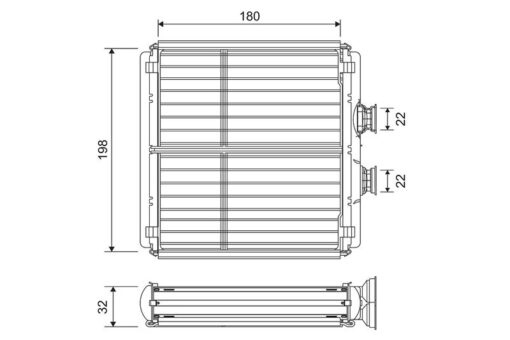 Kalorıfer Radyatoru Mercedes W204 W212 C218 R231 C190 R197 - A2048300061