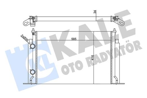 Radyatör Fıat Stılo Radyatör Al/mknk 585x416x34 - 46745809-K46745809
