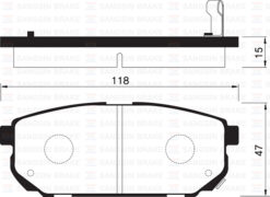 Arka Fren Balata Kıa Sorento 2.5l D4cb Crdi 02- - 583023ED00-583023EE00-583023ED01