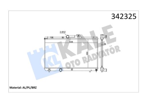 Radyatör Toyota Corolla Ae101 Al-pl-brz 1.3 -1.6 92-00 - 1640002100-1640002101-1640015450