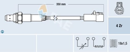 Oksıjen Sensoru Fıesta V Ford Ka 1.3 01 08 Fıesta Iv 08 Fusıon 02 1.25-1.6-1.4 16v - AE819G444BC-1746710-8V219F472AC
