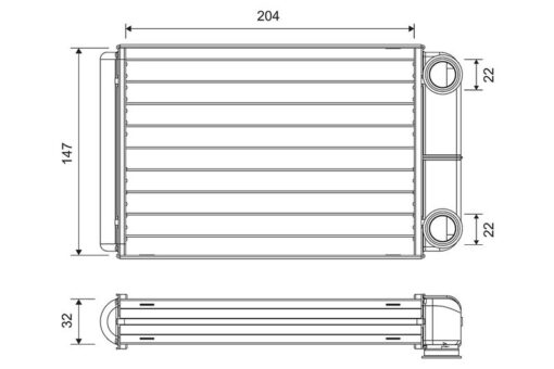 Kalorifer Radyatörü Opel Astra J Astra J Gtc 10 Astra K-zafıra Tourer C 15 - 1618297-13287939
