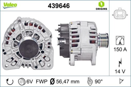 Alternator 14v 150a Renault Clıo Iıı 05 10 Clıo Iv 12 Fluence 10 Kangoo Iı 08 Laguna Iıı 07 15 Megane Iı 02 08 Megane Iıı 09 15 Megane Iv 16 Duster Iı 17 1.5dci - 231000026R