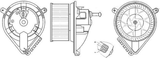 Kalorıfer Motoru Mercedes Sprınter B901 B905 . Vw Lt 28-35-46 - A0008352285