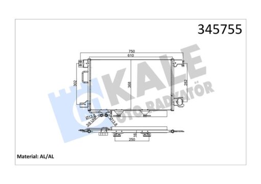Klıma Radyatoru Mercedes W203 Cl203 S203 C209 A209 - A2035002154