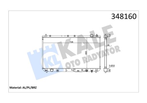 Radyatör Al/pl/brz Camry-solara-lexus Es At - 164000A050-164000A060-1640020090