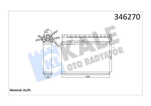 Kalorıfer Radyatoru Bmw E39 E36 Klımalı - 64111469197-64111393212