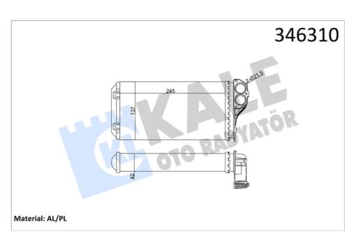 Kalorifer Radyatörü 307 00 242x135x42 / Ac Al/mknk - 6448.K0