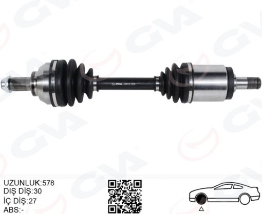 Komple Aks Ön Sol Bmw E46 Xd Xi 580mm - 31607505199