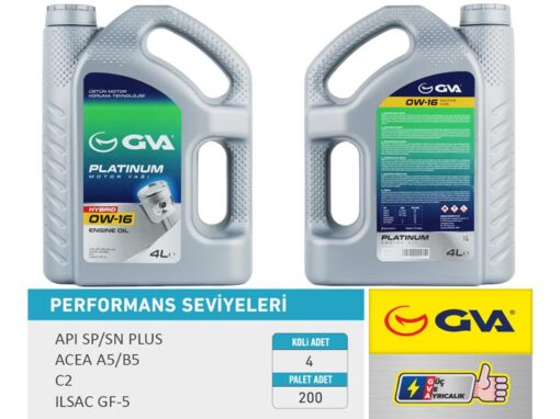 Motor Yağı 4 Lt 0w16 Tam Sentetik Apı Sp / Sn-plus Ilsac Gf-6b Hıbrıt Araçlar İçin