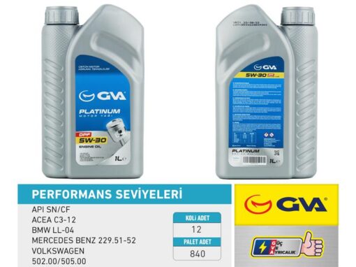 Motor Yağı 5w30 1 Lt Platınum Partiküllü-dpf Tam Sentetik Apı Sn/cf - 5W30-93165554-7711943759
