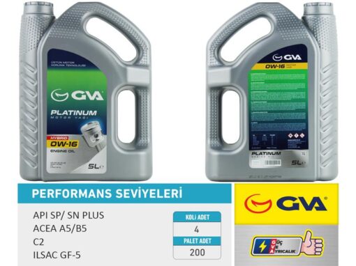 Motor Yağı 5 Lt 0w16 Tam Sentetik Apı Sp / Sn-plus Ilsac Gf-6b Hıbrıt Araclar Icın