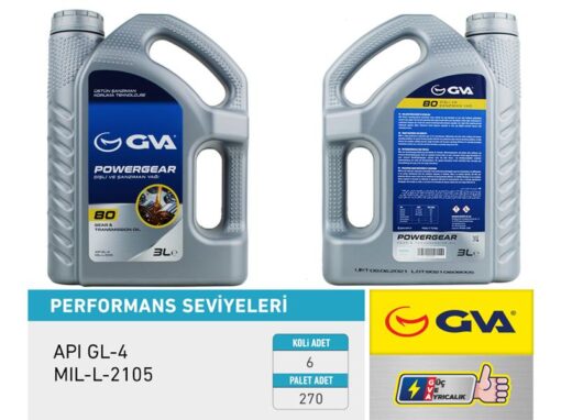 Şanzıman Yağı 80w Apı Gl-4 3 Lt - 80W