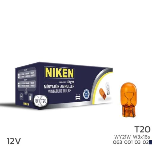Nıken T20 Dipsız Ampul 93 Wy21w Amb W3x16s 10lu