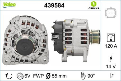 Alternatör 14v 125a Renault Clıo Iı 01 06 Kangoo 01 06 Clıo Symbol 01 09 Symbol Iı 08 Duster 10 Logan 06 Sandero 08 1.5dci - 8200385098-8200537415