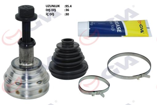 Aks Kafası Dış Ön Golf 5/6-a3-leon-octavıa 1.6/1.6fsı 102 Hp Man./auto. 36x30x59.5 95.5mm - 1K0498099A-1K0407311G