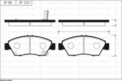Ön Fren Balata Büyük Tip Honda Cıvıc 1.6l B16a2 Vtec 16v 160hp Ek 96-98 / 1.4l D14 3 Kapı - H/b Es 01-05 Kalınlık : 16.00 Mm - 45022SR3V01-45022S5AG01-45022S5AE50