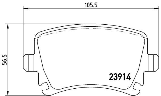 Arka Balata Passat-cc-caddy-golf5-golf6-jetta-a3-a6-leon-octavıa-superb 04 Gdb1622 - 3C0698451D-1K0698451G-4F0698451D