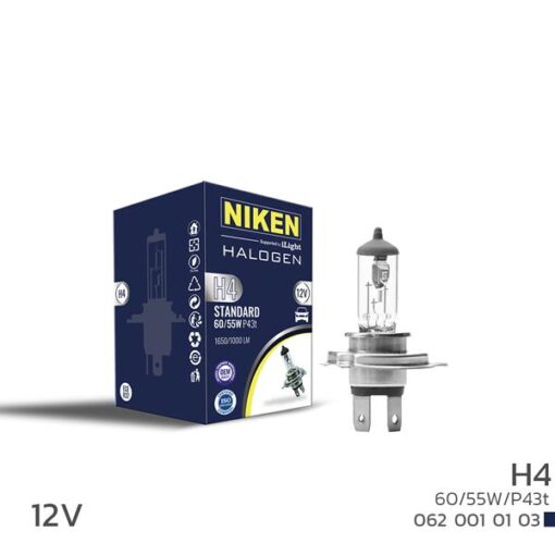 Nıken H4 60w/55w Halojen Ampul P43t 12v