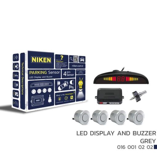 Park Sensörü Led Ekran Ses İkazlı Gri 22mm