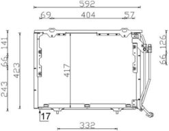 Klıma Radyatoru Mercedes W202 S202 W210 - A2028301070