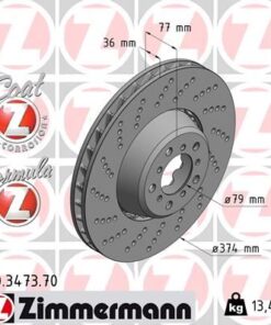 Fren Dıskı On Sol Bmw M5 E60 M6 E64 - 34112282805