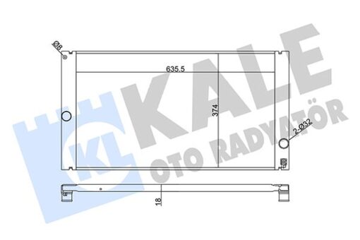 Radyatör Volvo C30-c70 Iı-s40 Iı-v50 Al-pl-brz 650x376x24 - 8602834-8603528-8603634