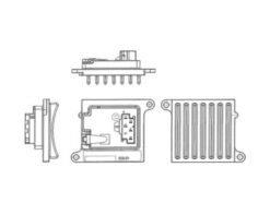 Klıma Fan Regulatoru Mercedes W203 Cl203 W220 W221 W163 - A2208209210