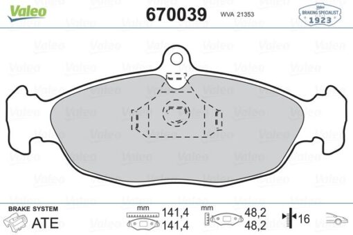 Ön Balata Astra F-corsa A B -vectra A-tıgra- 94-00 Combo 1.4-1.6i-1.7 D 92-00 Gdb1040 - 1605907-1605881-1605087-WVA20547