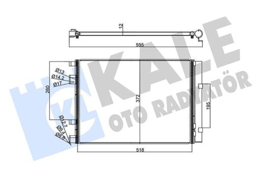 Kondenser Hyundaı Accentblue 1.6 Crdı 11-i20-kıa Rıo Iıı Al/al - 976061R300