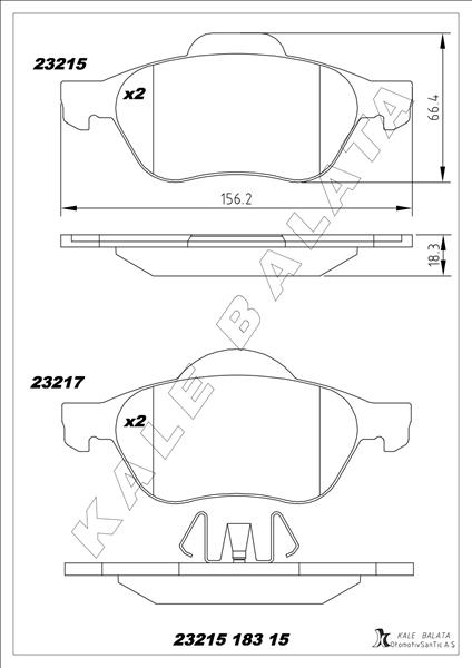 Ön Fren Balatası Renault Laguna Iı 01 05 Laguna Iıı 07 15 Megane Iı 02 - 7701206598-7701208183-7701209808