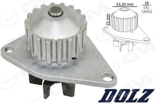 Devırdaım Su Pompası P106-p206-p207-p307-bıpper-nemo-partner-berlıngo-c2-c3-saxo-xsara 1.4 Tu3jp-tu3a 1.4 8v Mqp Fıat Fıorıno 1.4 Kft.-kfv - 1201.G0-9631169188-1609417080