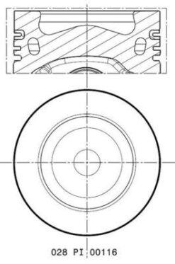 Piston Segman Crafter-amarok-passat 81mm Ckub-cktb-cffa-cffb-cfgb-cfgc-cnfa-cnfb Std - 03L107065AG-03L107065S-03L107065AA
