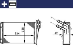 Kalorifer Radyatörü Clıo Iı 00 Symbol Iı 08 234x158x42 - 7701044790-7701045552-7702258236