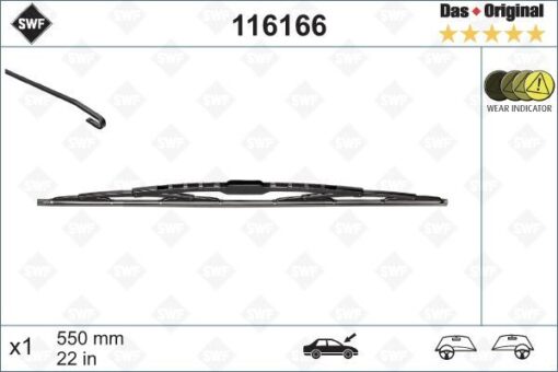 Silecek Swf 55cm X1 Berlıngo-partner-punto-ducato-connect Kalos Nubıra Doblo Alfa 147 156 - 6426.AX