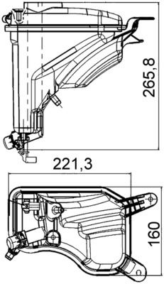 Radyator Yedek Su Deposu Bmw N43 N45 N46 N51 N54 N20 N53 E81 E82 E90 E88 E91 E92 E93 E84 E89 - 17137640514