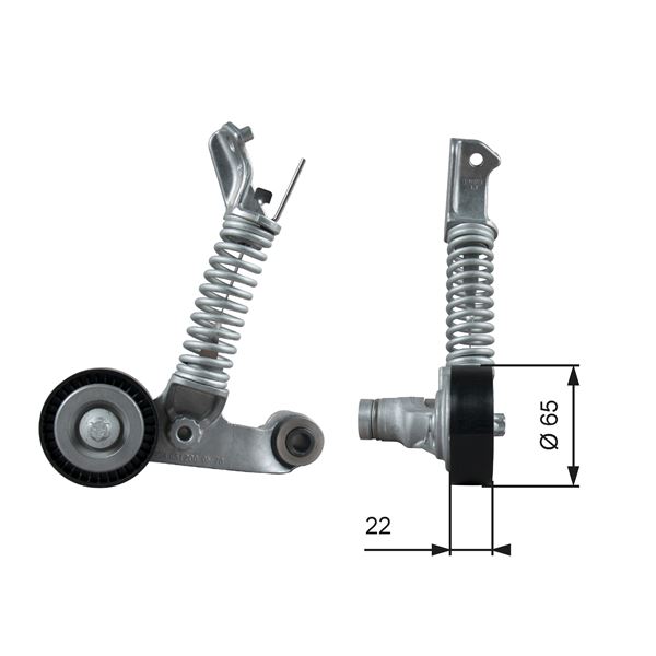Kayıs Gergı Rulmanı Mercedes X156 W176 W246 C117 Kutuklu - A6512002400